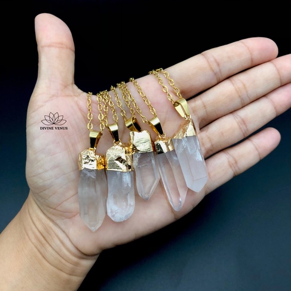Clear Quartz Necklace | Natural Quartz | - Picture 2 of 16